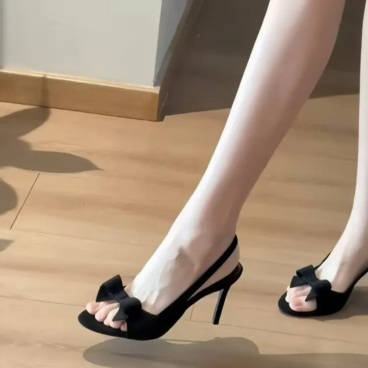 CZRSK Slim Heel High Heels 7CM/9CM Women's Black-2