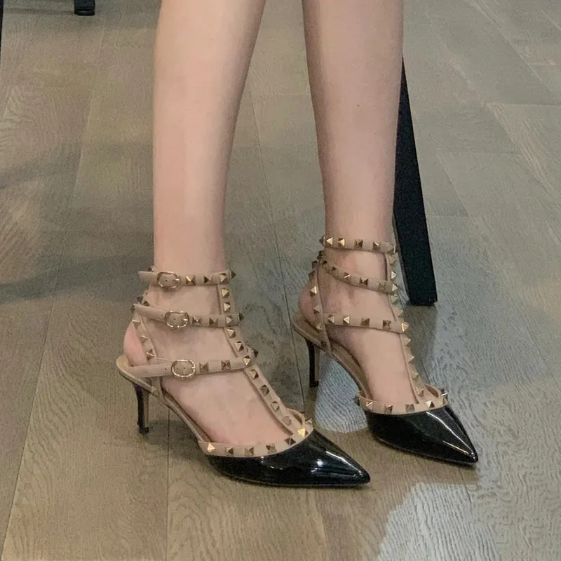 CZRSK Slim Heel High Heels Women's-4