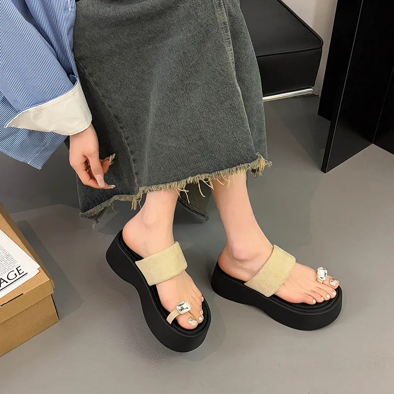 CZRSK Quiet Slip Resistant Abrasion Resistant Slide Slippers Women's-14