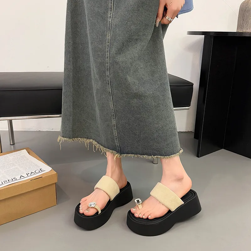 CZRSK Quiet Slip Resistant Abrasion Resistant Slide Slippers Women's-12