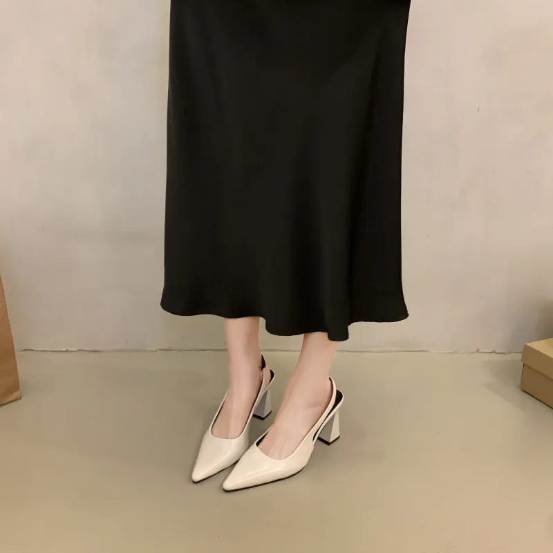 CZRSK Chunky Heel High Heels Women's-4
