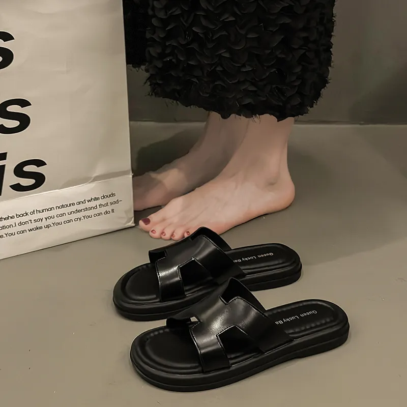 CZRSK Quiet Slip Resistant Abrasion Resistant Slide Slippers Women's-3