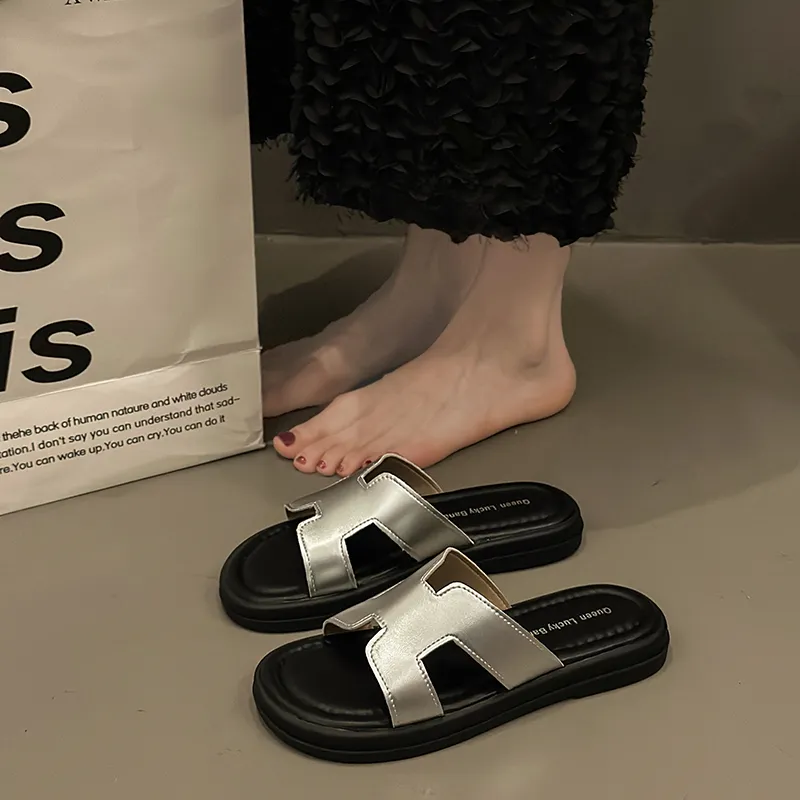 CZRSK Quiet Slip Resistant Abrasion Resistant Slide Slippers Women's-10