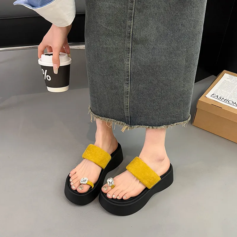 CZRSK Quiet Slip Resistant Abrasion Resistant Slide Slippers Women's-7