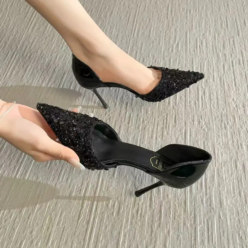 CZRSK Slim Heel High Heels Women's-2