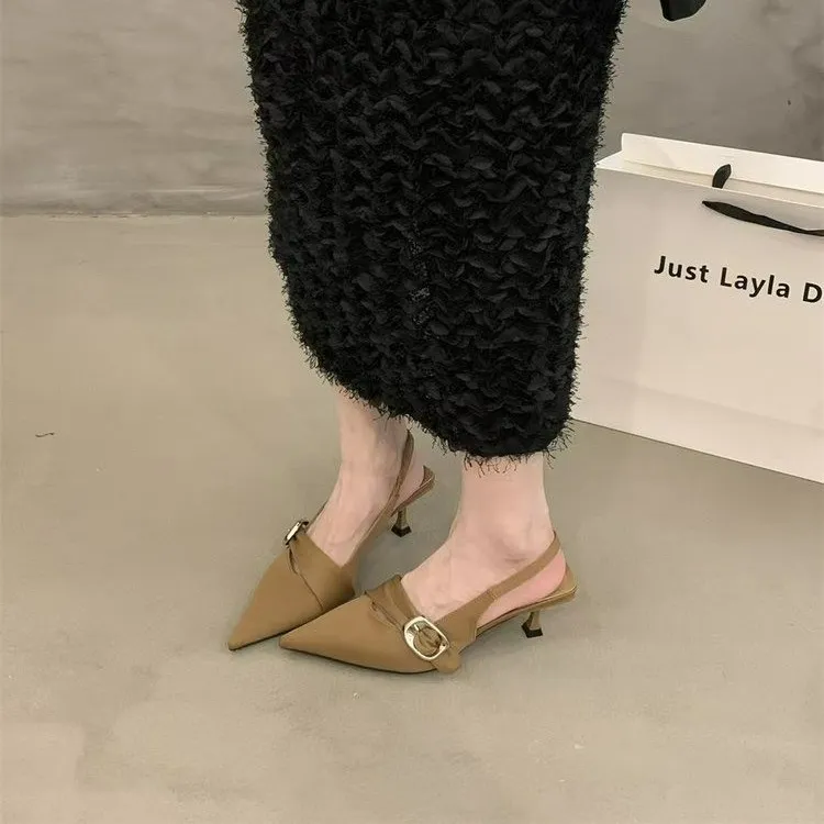 CZRSK Block Heel High Heels 7CM Women's-4
