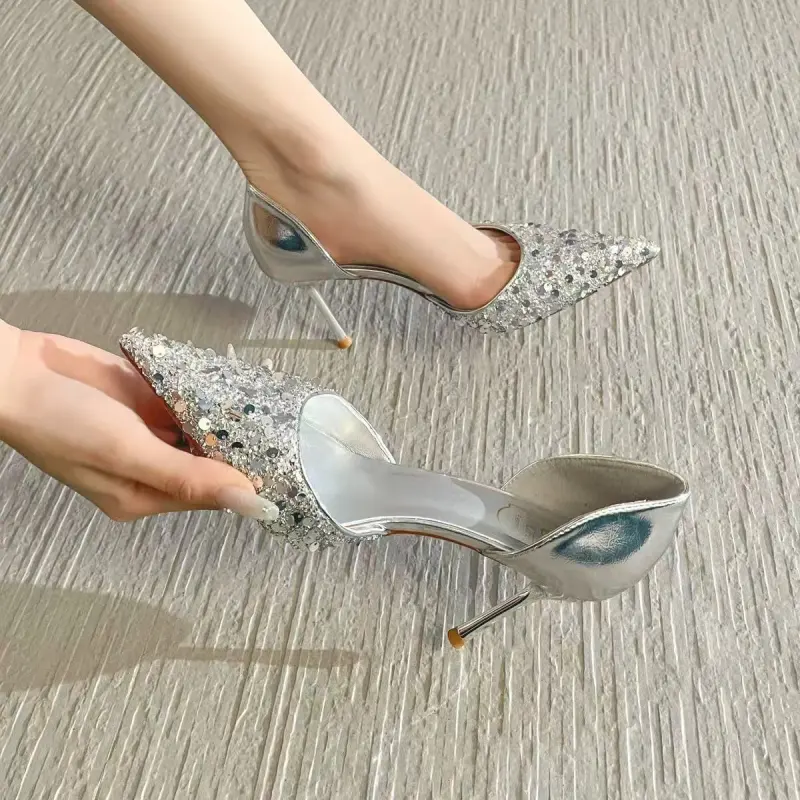CZRSK Slim Heel High Heels Women's-4