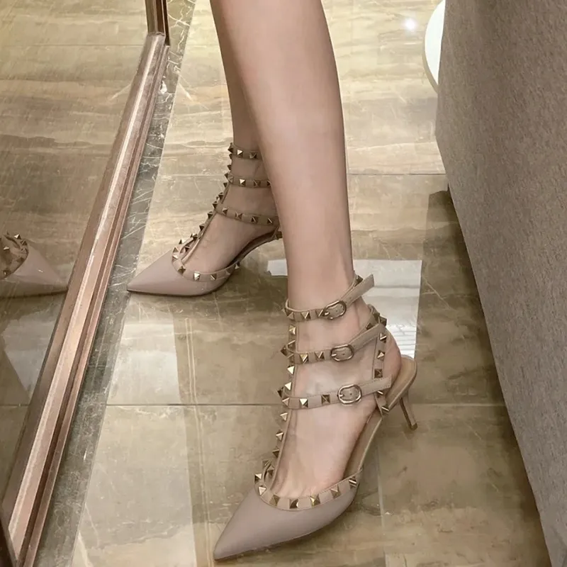 CZRSK Slim Heel High Heels Women's-1