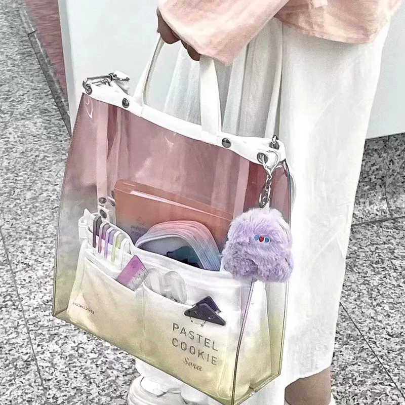 KOKUYO PVC Tote Bag Shopping Bag Shoulder Bags Handbags Regular Unisex Multicolor-12
