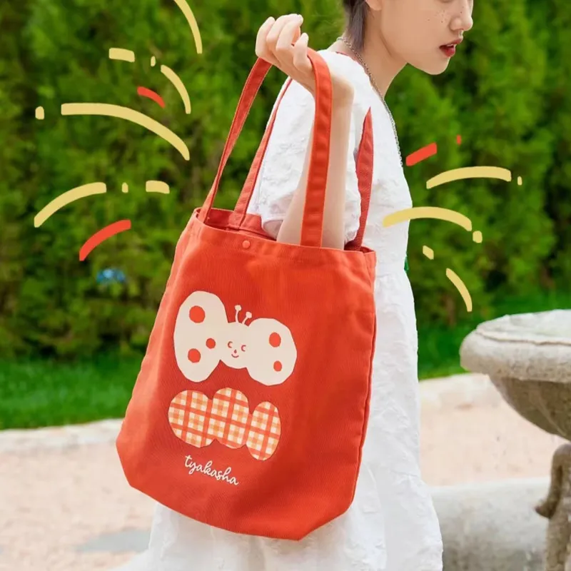 KOKUYO ×Taka Sha Collaboration Polyester Handbag Shoulder Bag Regular Unisex Beige/Red-12