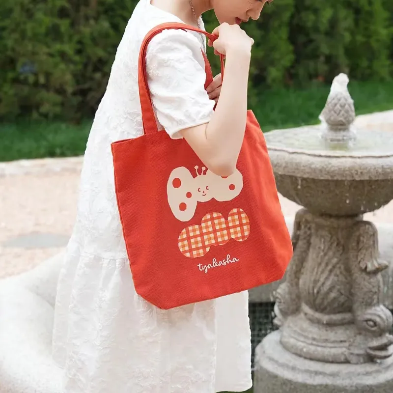 KOKUYO ×Taka Sha Collaboration Polyester Handbag Shoulder Bag Regular Unisex Beige/Red-11