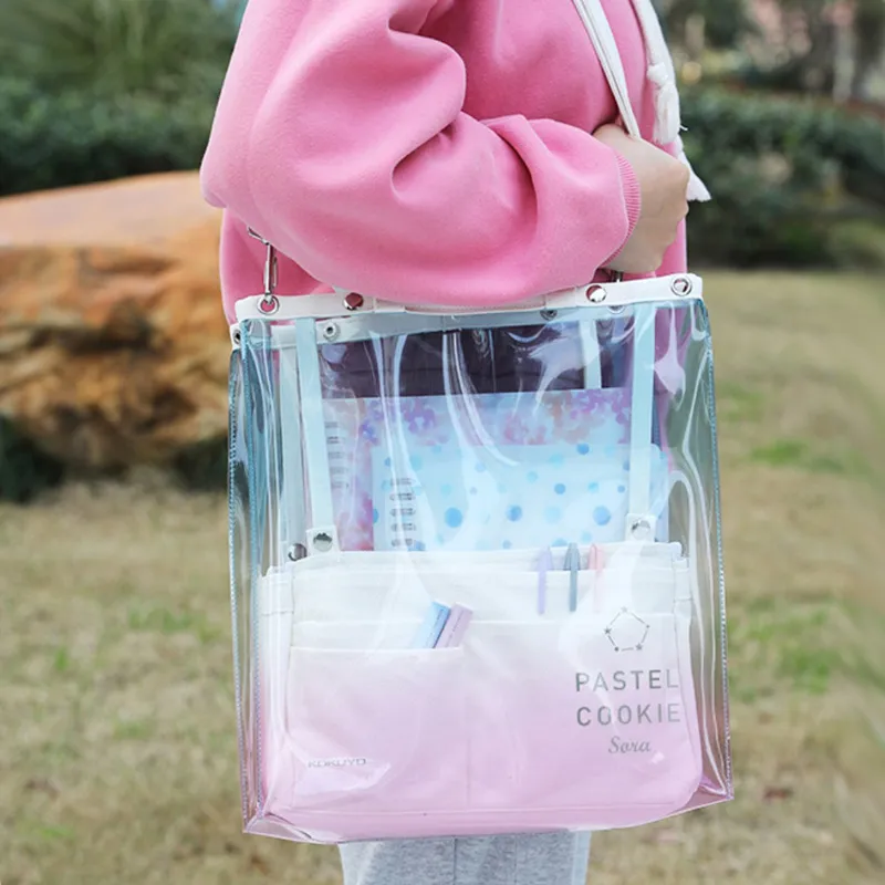 KOKUYO PVC Tote Bag Shopping Bag Shoulder Bags Handbags Regular Unisex Multicolor-16
