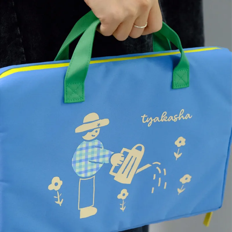 KOKUYO × Taka Sha Collaboration Nylon Portable Laptop Bag Regular Unisex Red/Blue-3