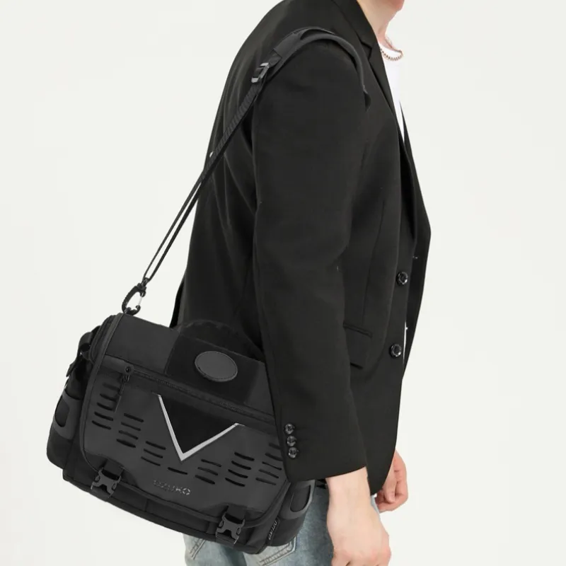 OZUKO Oxford Shoulder Bag Unisex Multicolor-1