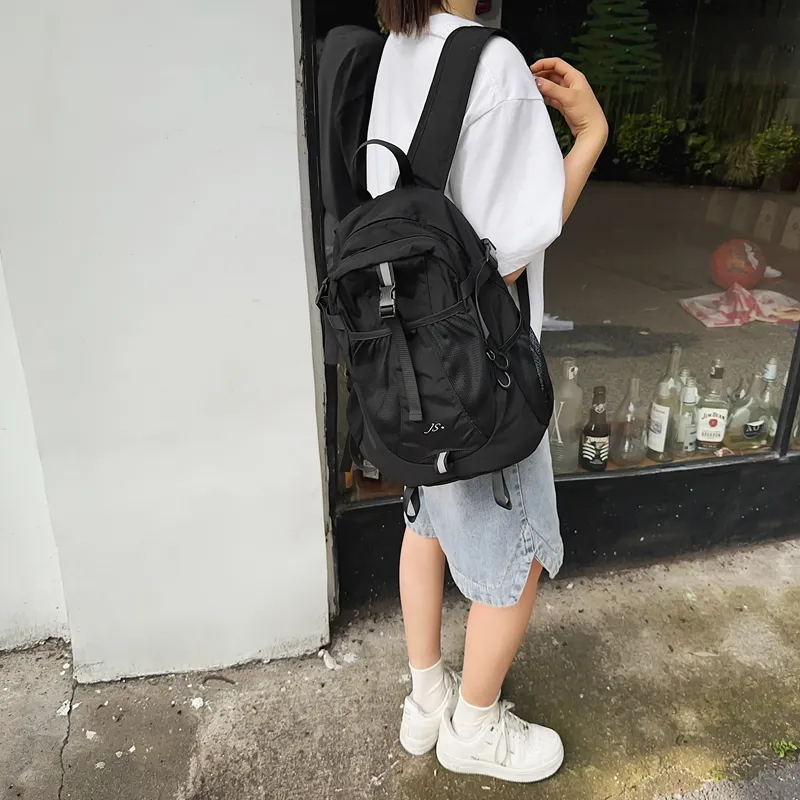 OZUKO Nylon Travel Backpack Unisex Gray/Black-17