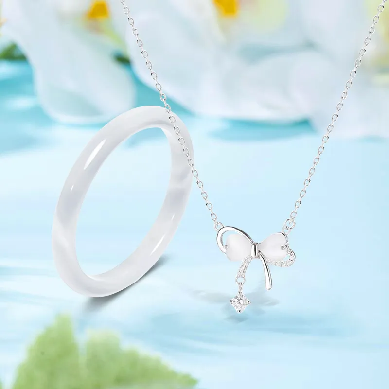 Inkopper Glass Cat Eye Necklaces Women's-3