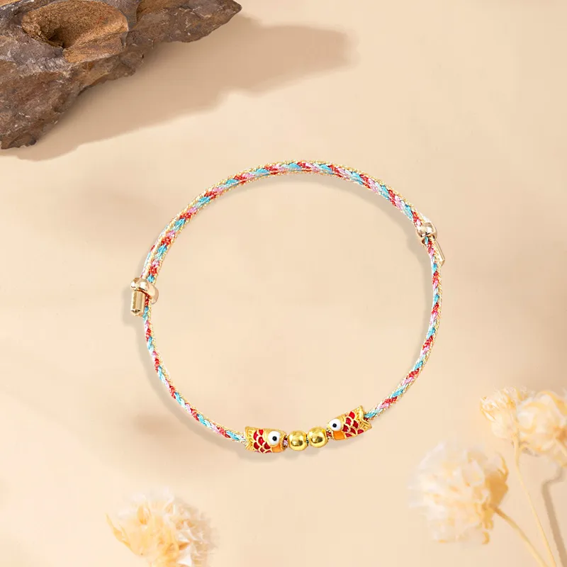 Inkopper Fabric Rope Bracelets Unisex-2