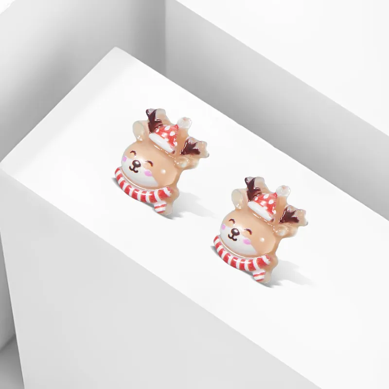 Inkopper Resin Clip On Earrings Unisex-5