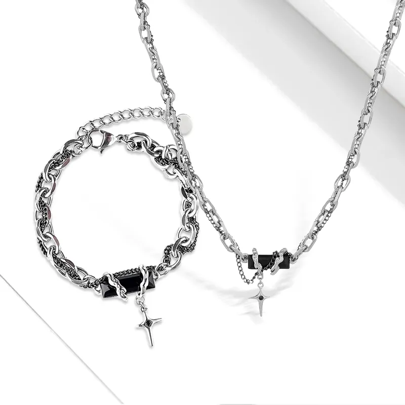 Inkopper Alloy/titanium Steel Bracelets Unisex-4