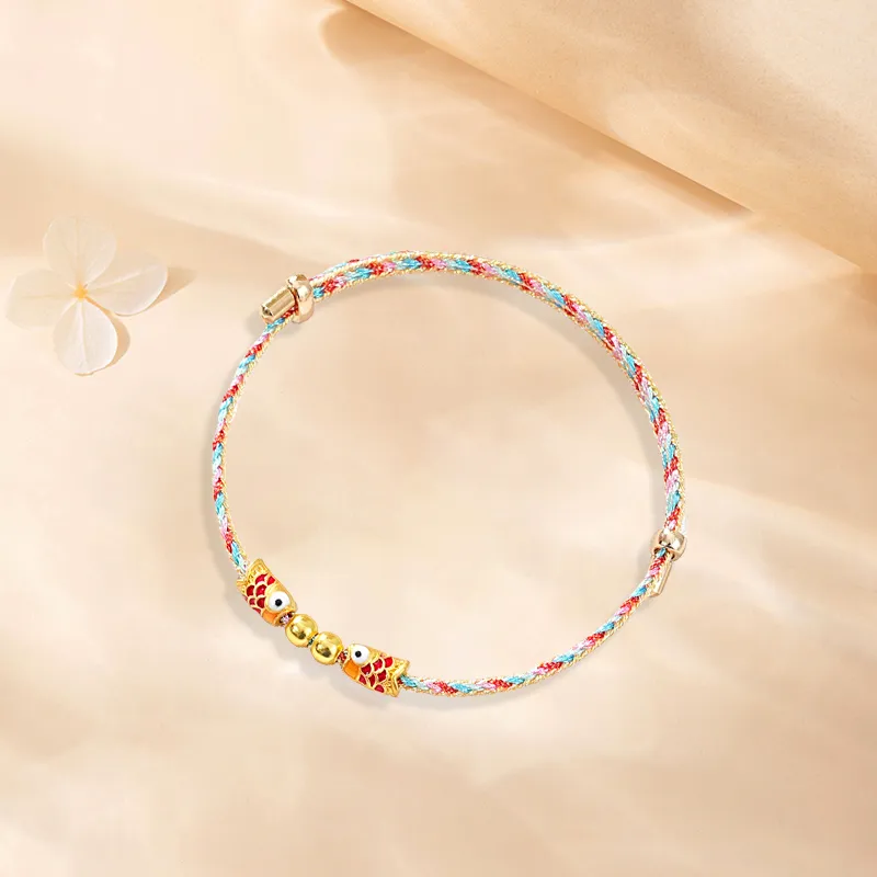 Inkopper Fabric Rope Bracelets Unisex-1