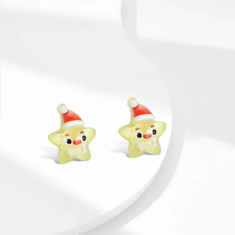Inkopper Resin Clip On Earrings Unisex-1