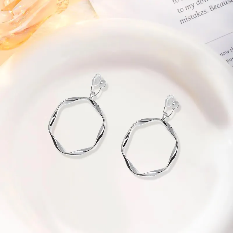 Inkopper Alloy Clip On Earrings Women's-1