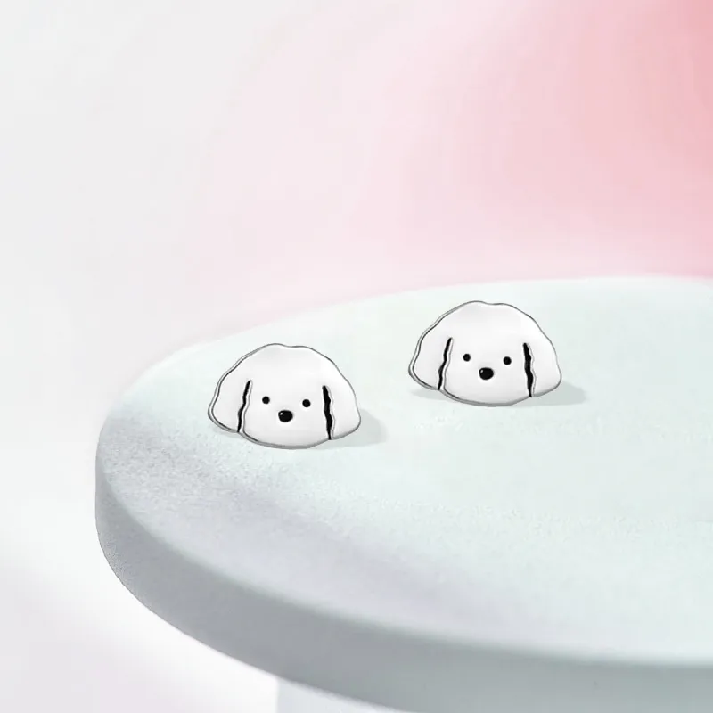Inkopper Sterling Silver Stud Earrings Women's-4