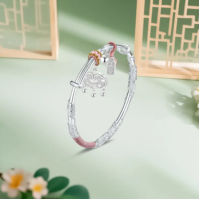Inkopper 999 Fine Silver Bangles Women's-4