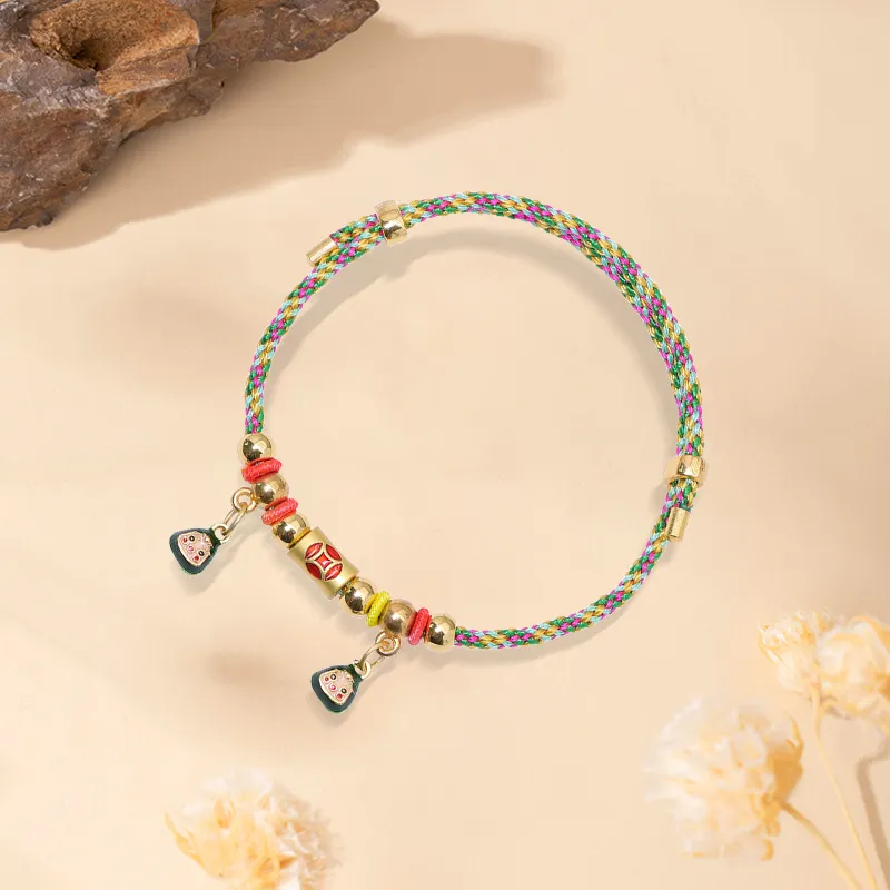 Inkopper Fabric Rope Bracelets Unisex-3