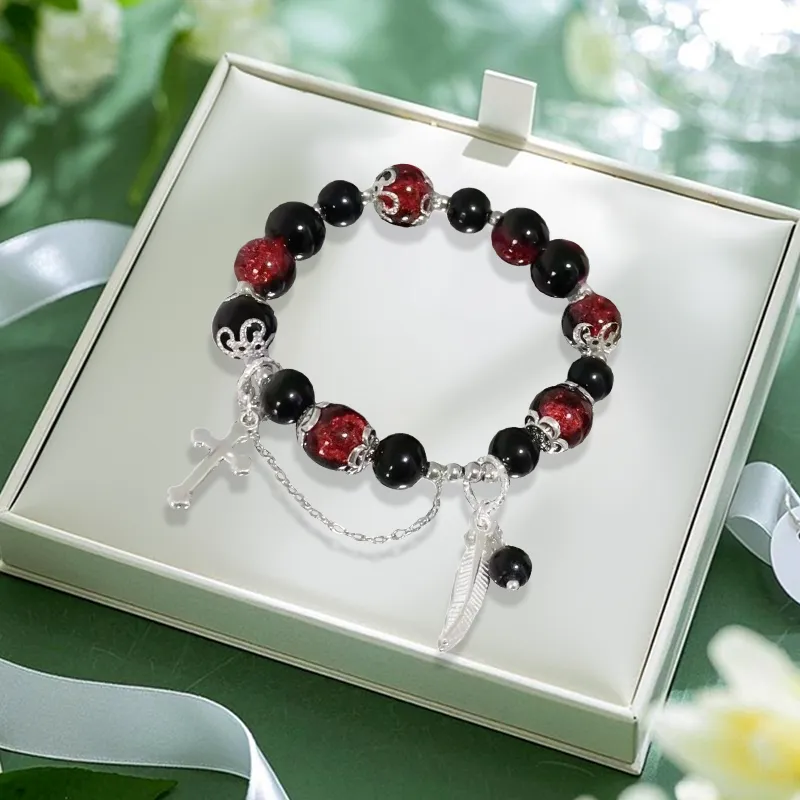 Inkopper Glass Bracelets Unisex-3