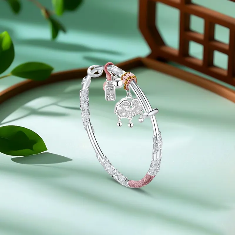 Inkopper 999 Fine Silver Bangles Women's-3