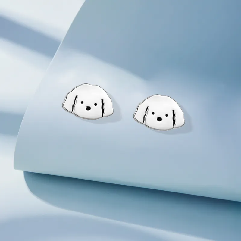 Inkopper Sterling Silver Stud Earrings Women's-2