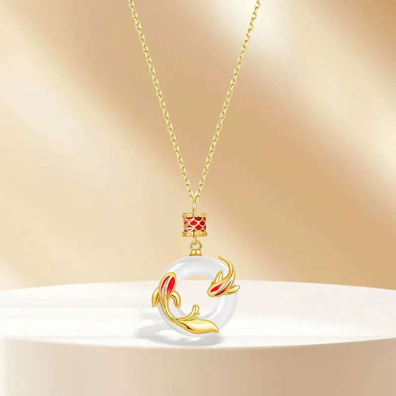 Inkopper Chalcedony Necklaces Women's-2