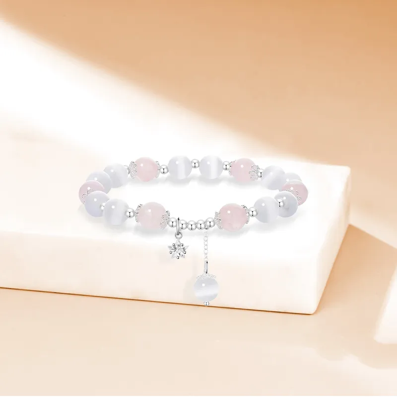 Inkopper Glass Cat Eye Bracelets Women's-4