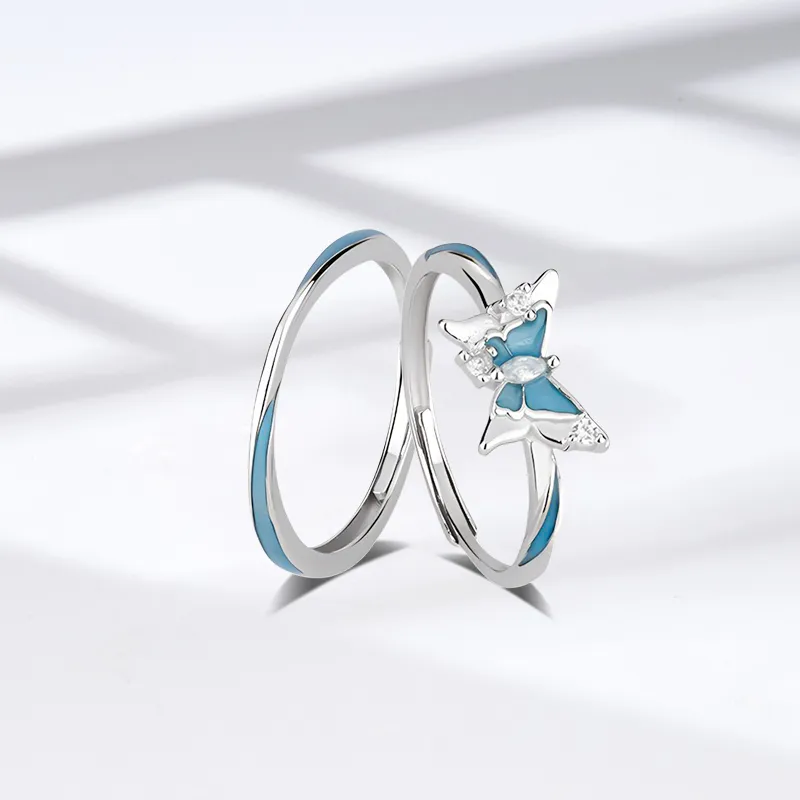 Inkopper 925 Sterling Silver Rings Unisex-6