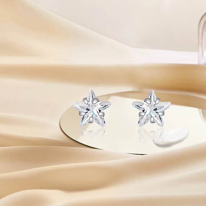 Inkopper 925 Sterling Silver Stud Earrings Women's-1