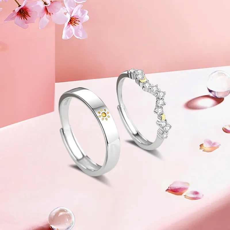 Inkopper 925 Sterling Silver Rings Unisex-6