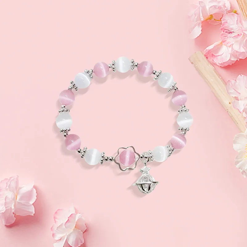 Inkopper Glass Cat Eye Bracelets Women's-2