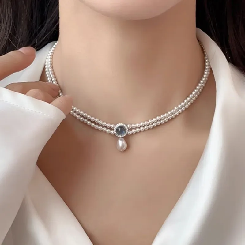 Inkopper Faux Pearl Necklaces Women's-1