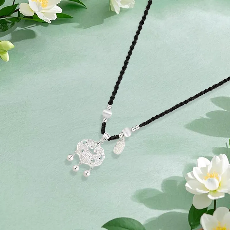 Inkopper Glass Cat Eye Necklaces Women's-3