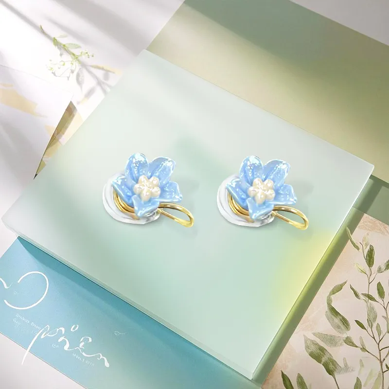 Inkopper Alloy Clip On Earrings Women's-2
