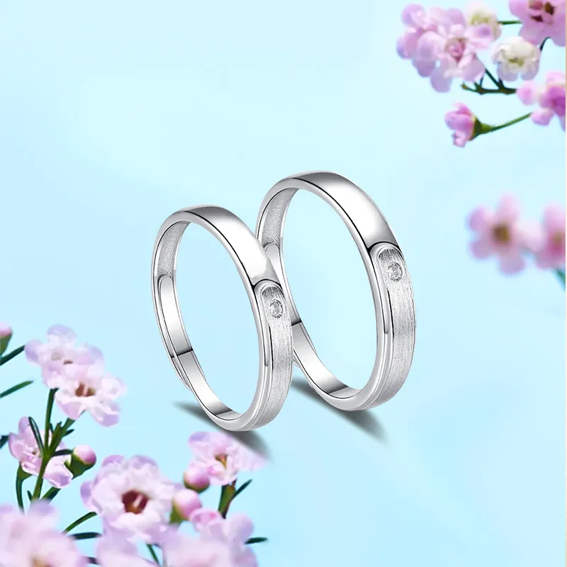 Inkopper 925 Sterling Silver Rings Unisex-4