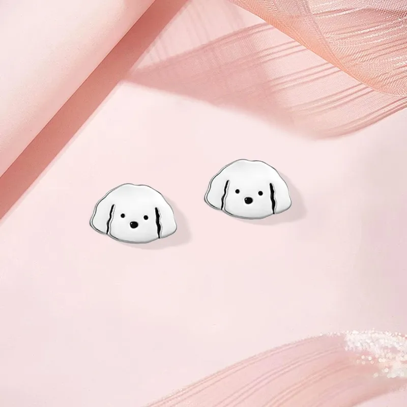 Inkopper Sterling Silver Stud Earrings Women's-3