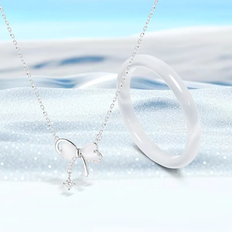 Inkopper Glass Cat Eye Necklaces Women's-2