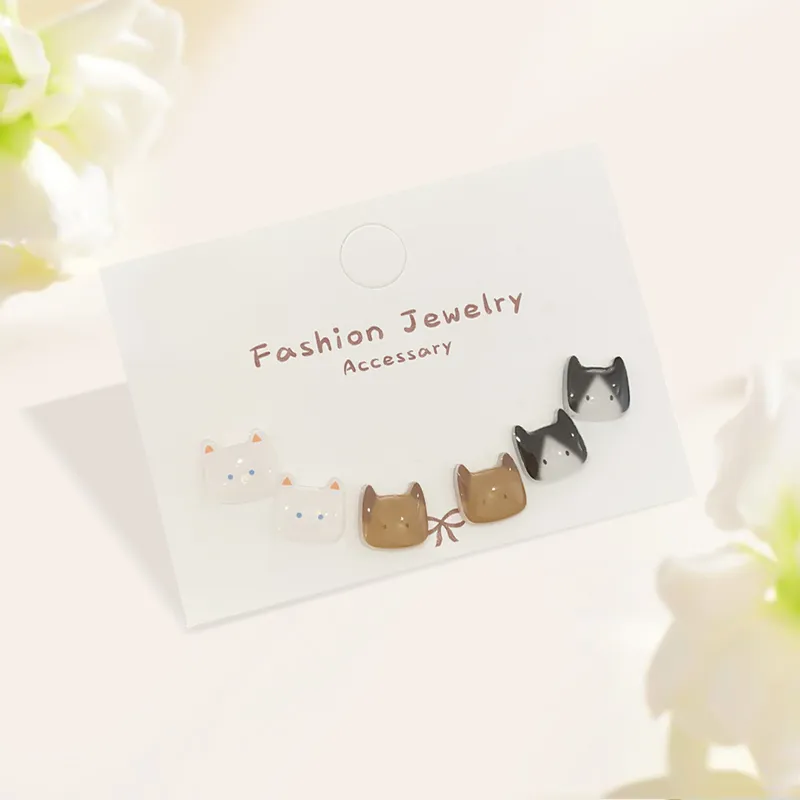 Inkopper Alloy Stud Earrings Women's-2