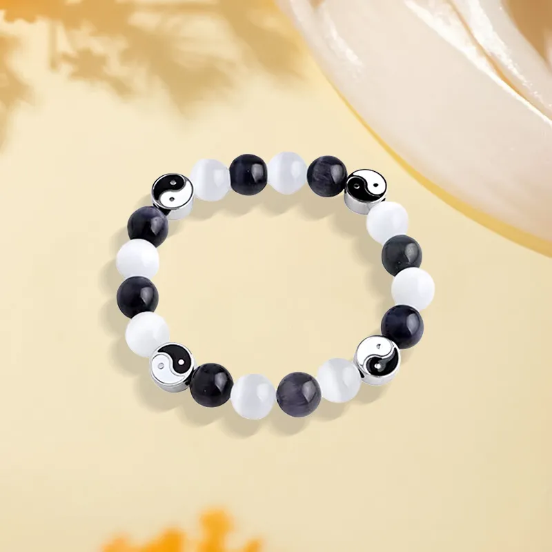 Inkopper Glass Cat Eye Bracelets Unisex-2