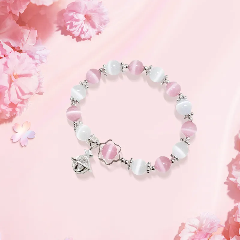Inkopper Glass Cat Eye Bracelets Women's-4