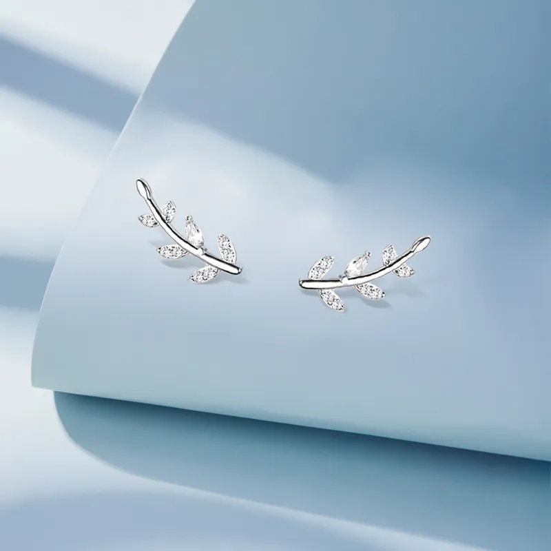 Inkopper 925 Sterling Silver Stud Earrings Women's-4