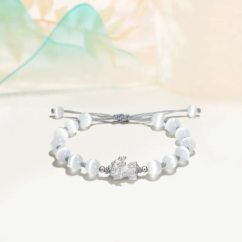 Inkopper Glass Cat Eye Bracelets Unisex-1