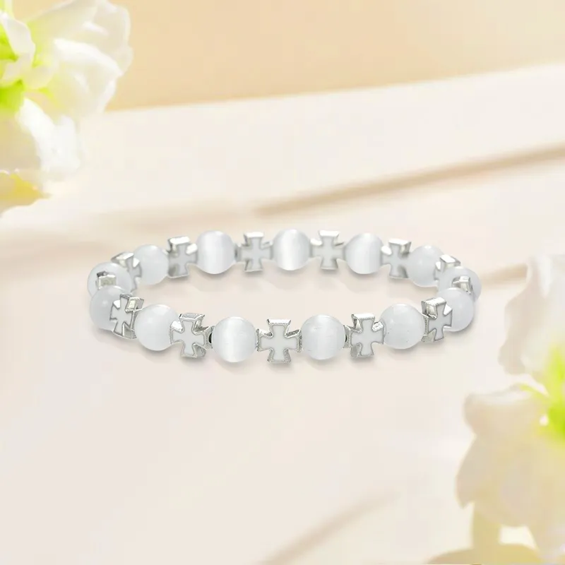 Inkopper Glass Cat Eye Bracelets Unisex-1